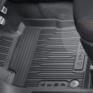 Tepih, spredaj gumiran, črn